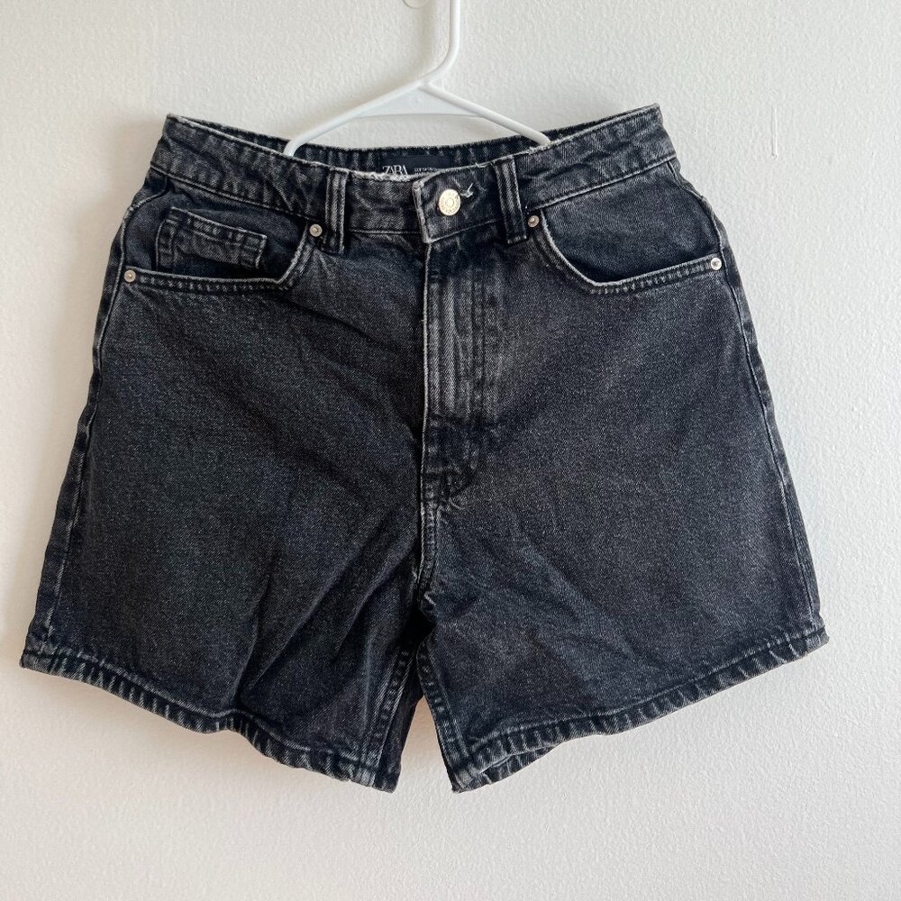 Zara Black Jean Shorts